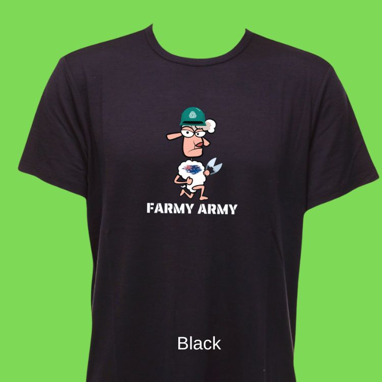 Merino Wool Crew Neck T-Shirt  - Farmy Army - The Merino Polo