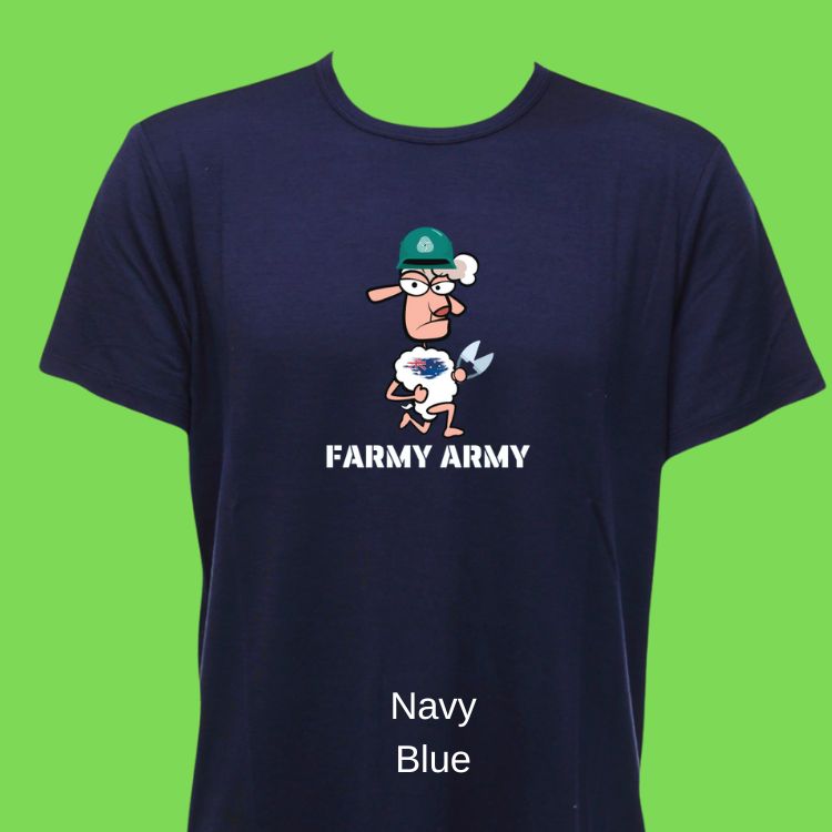 Merino Wool Crew Neck T-Shirt  - Farmy Army - The Merino Polo