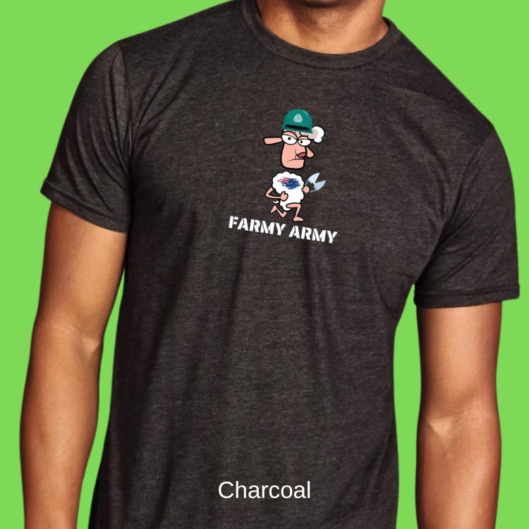 Merino Wool Crew Neck T-Shirt  - Farmy Army - The Merino Polo