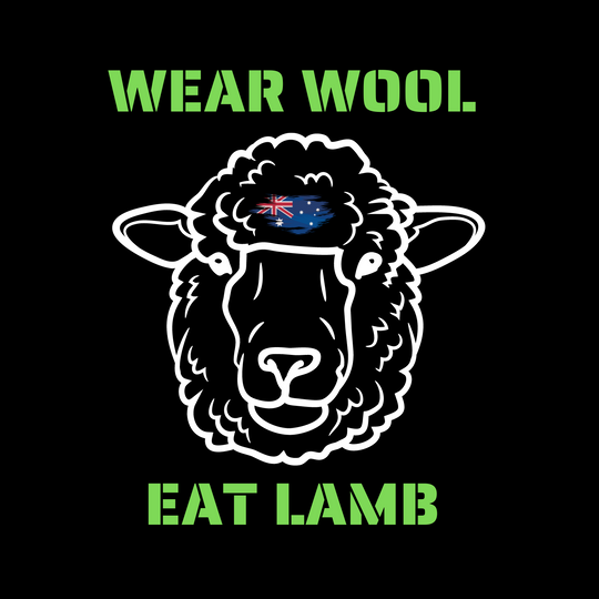 Wear Wool - Eat Lamb Logo for Polos - The Merino Polo