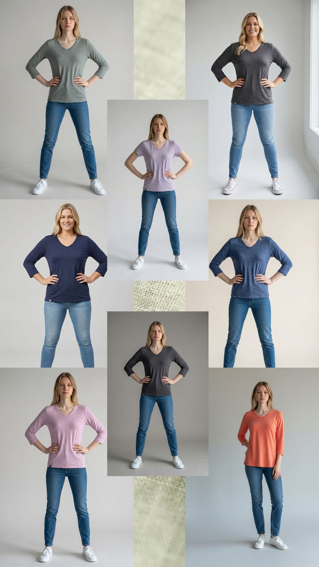 Women in merino t-shirts